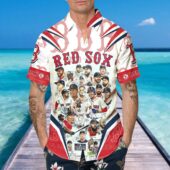 Boston Red Sox All Stars Tribute Hawaiian Shirt Mockup Front Man - TeeAloha