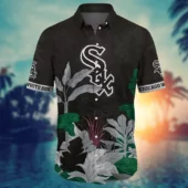 Chicago White Sox Beachside Bliss Hawaiian Shirt Front - TeeAloha