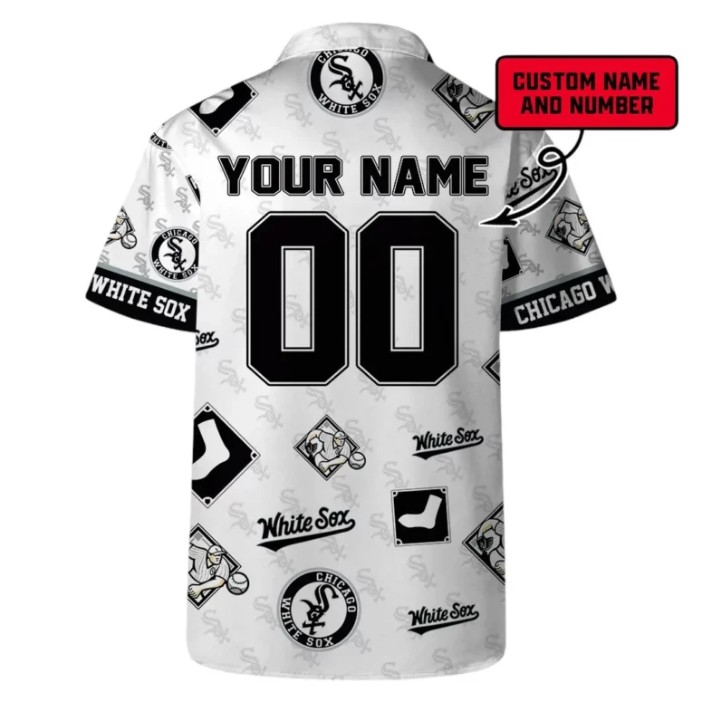 Chicago White Sox Custom Name And Number Hawaiian Shirt