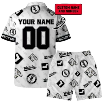 Chicago White Sox Custom Name And Number Hawaiian Shirt