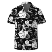 Chicago White Sox Logo Legend Team Baseball Pattern Hawaiian Shirt Front - TeeAloha