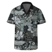 Chicago White Sox Logo Vintage Pattern Hawaiian Shirt Front - TeeAloha