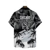 Chicago White Sox Sunset Swing Hawaiian Shirt Back - TeeAloha