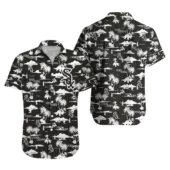 Chicago White Sox Team Logo Beachscape Hawaiian Shirt