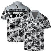 Chicago White Sox Team Logo Coconut Tree Hawaiian Shirt - TeeAloha