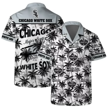 Chicago White Sox Team Logo Coconut Tree Hawaiian Shirt