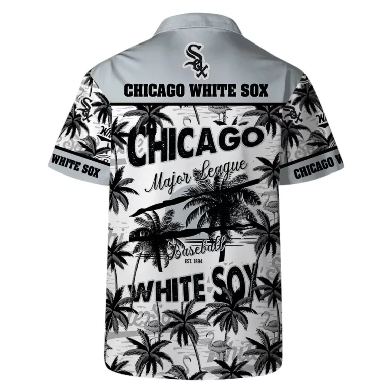 Chicago White Sox Team Logo Coconut Tree Hawaiian Shirt