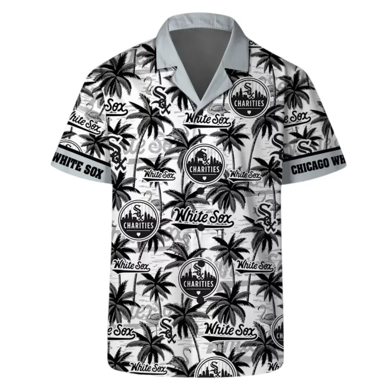 Chicago White Sox Team Logo Coconut Tree Hawaiian Shirt