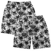 Chicago White Sox Team Logo Coconut Tree Hawaiian Short - TeeAloha