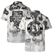 Chicago White Sox Team Logo One Pride Pattern Hawaiian Shirt - TeeAloha