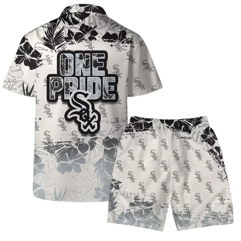 Chicago White Sox Team Logo One Pride Pattern Hawaiian Shirt