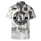 Chicago White Sox Team Logo One Pride Pattern Hawaiian Shirt Front - TeeAloha