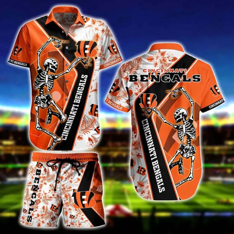 Cincinnati Bengals Bone Dance Hawaiian Shirt