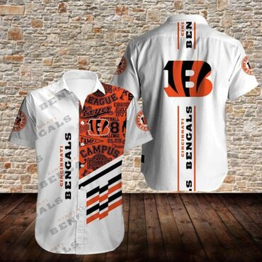 Cincinnati Bengals Starburst Spirit Hawaiian Shirt