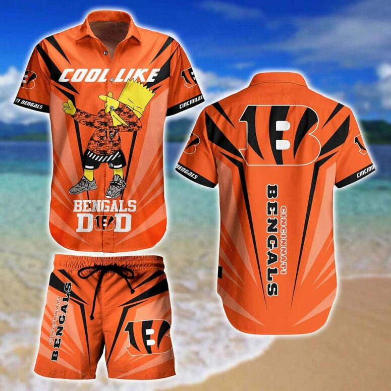 Cincinnati Bengals Cool Dad Hawaiian Shirt