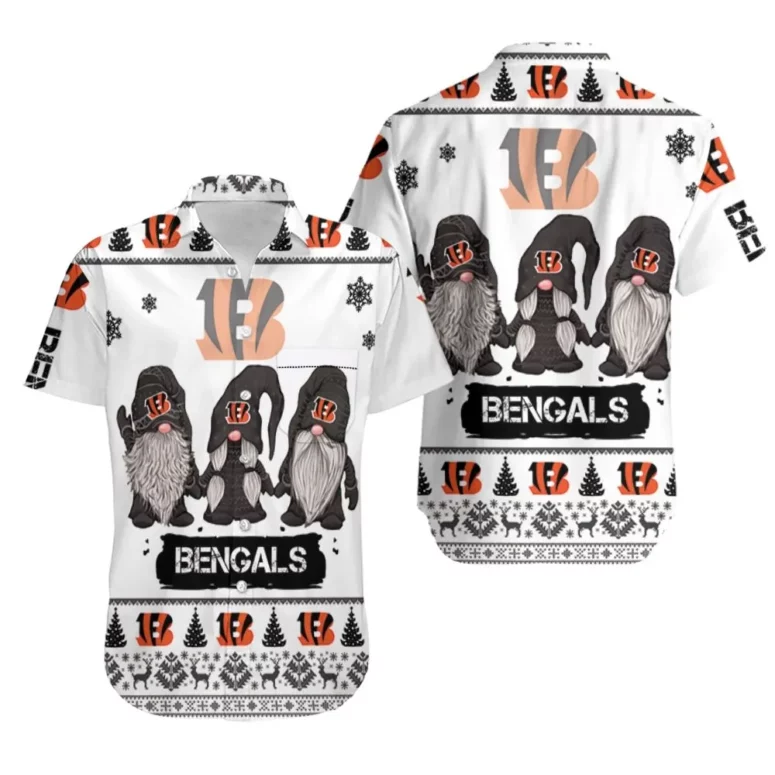 Cincinnati Bengals Festive Gnome Hawaiian Shirt