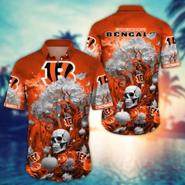 Cincinnati Bengals Haunted Grove Hawaiian Shirt