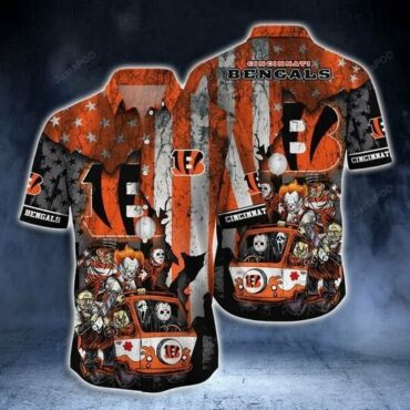 Cincinnati Bengals Haunted Ride Hawaiian Shirt