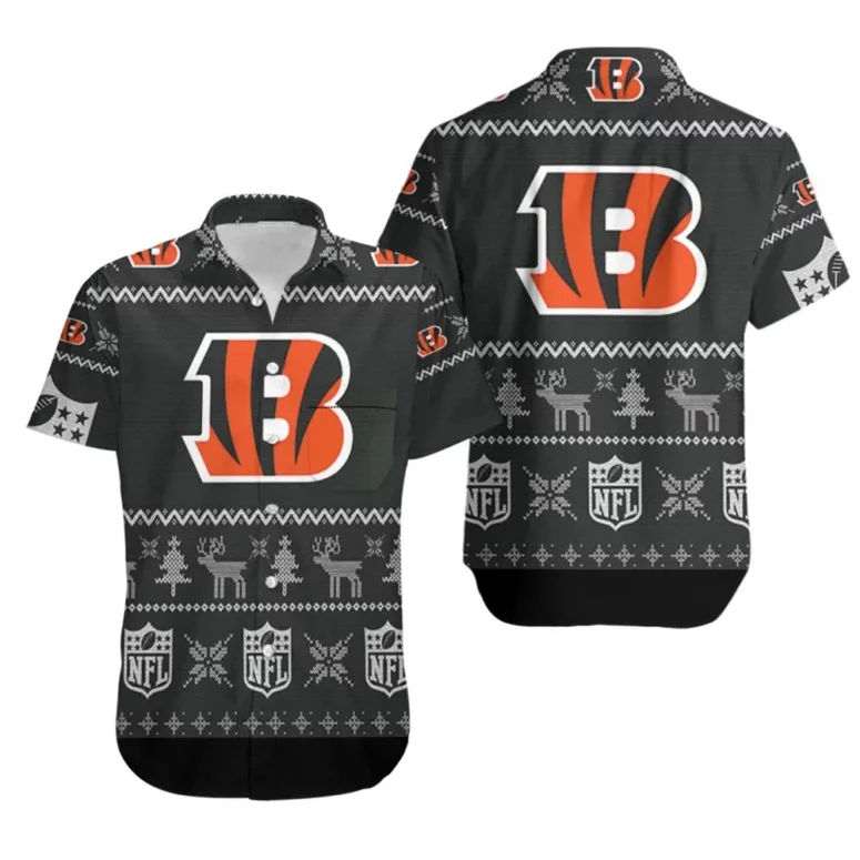 Cincinnati Bengals Holiday Knit Hawaiian Shirt