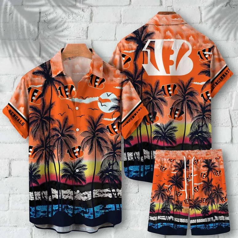 Cincinnati Bengals Sunset Dreams Hawaiian Shirt