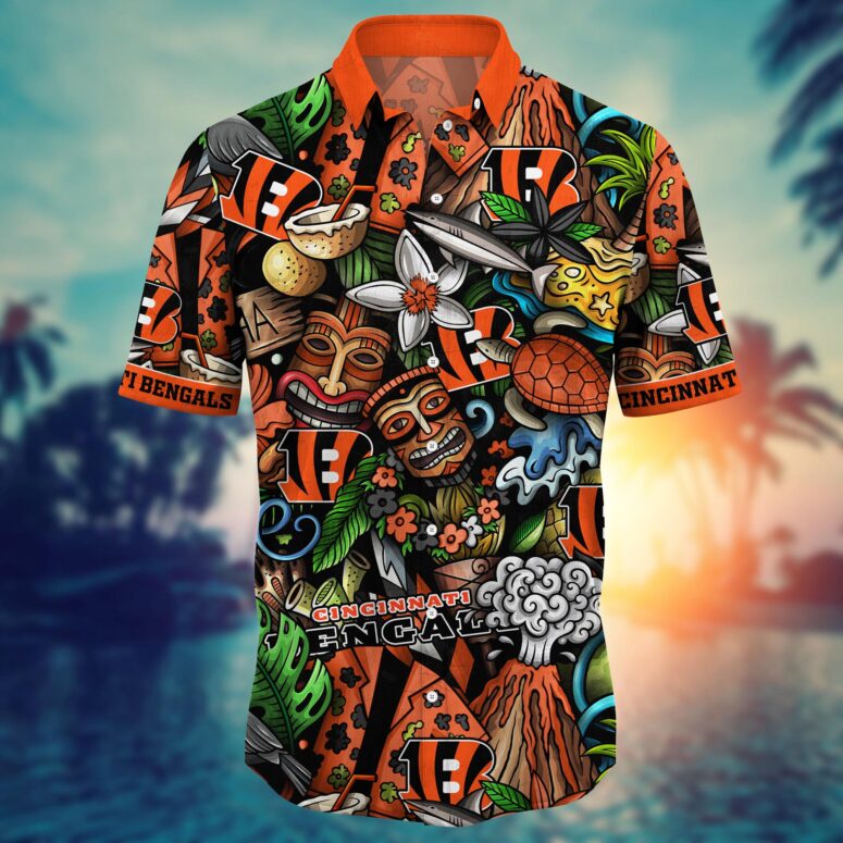 Cincinnati Bengals Tropical Adventure Hawaiian Shirt