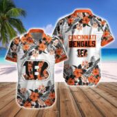 Cincinnati Bengals Tropical Bloom Hawaiian Shirt