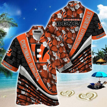 Cincinnati Bengals Tropical Legacy Hawaiian Shirt