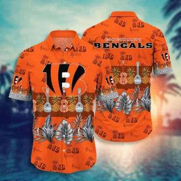 Cincinnati Bengals Tropical Music Hawaiian Shirt