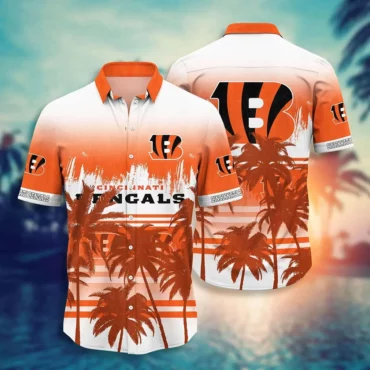 Cincinnati Bengals Tropical Sunset Vibes Hawaiian Shirt