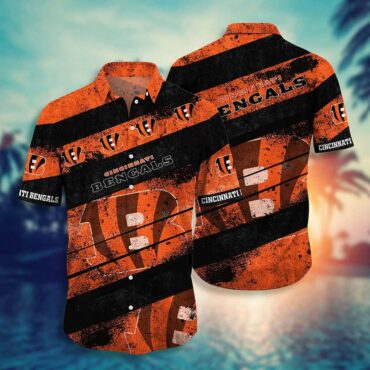 Cincinnati Bengals Urban Grunge Hawaiian Shirt