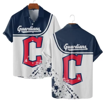 Cleveland Guardians Classic Splash Hawaiian Shirt