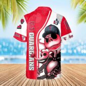 Cleveland Guardians Jack Skeleton Hawaiian Shirt Back - TeeAloha