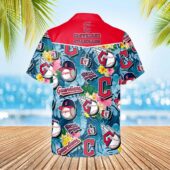 Cleveland Guardians Skeleton Spirit Hawaiian Shirt Back - TeeAloha