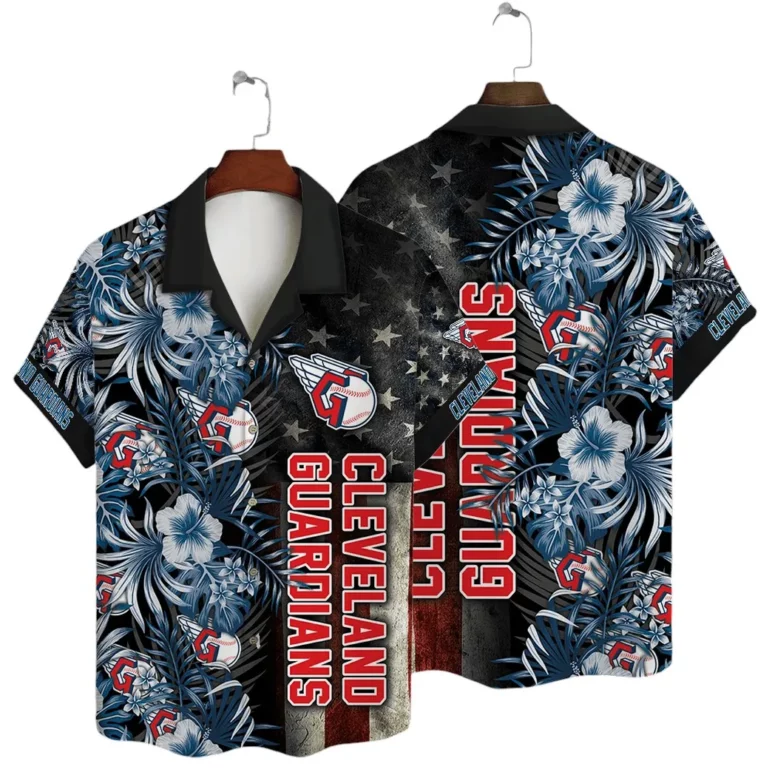 Cleveland Guardians Stars & Stripes Hawaiian Shirt