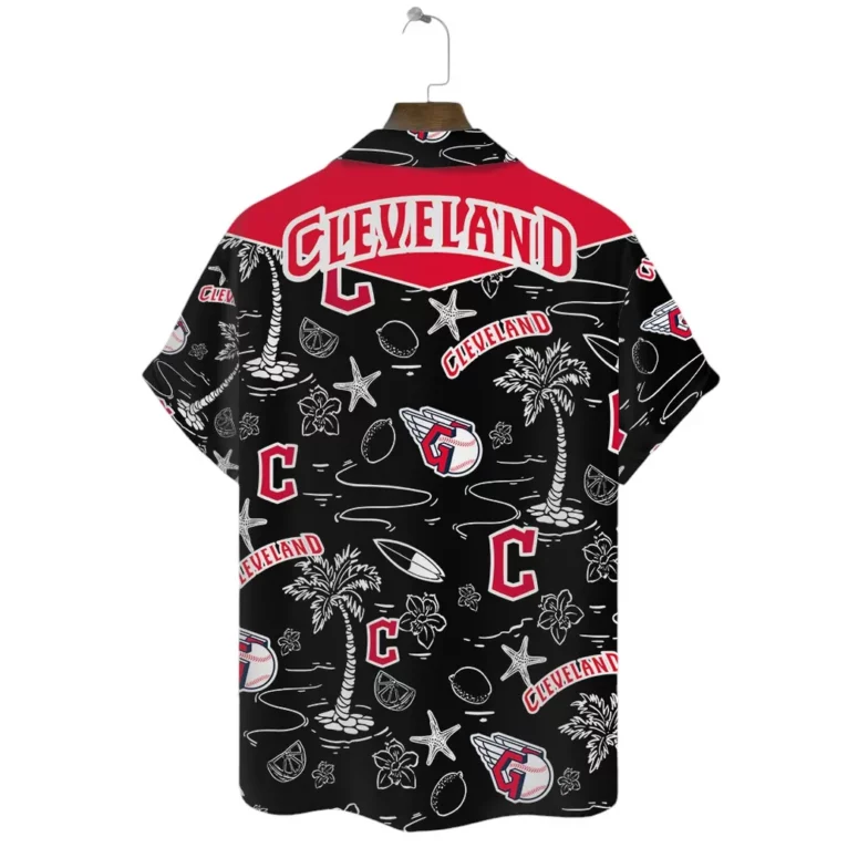 Cleveland Guardians Sunset Palm Hawaiian Shirt