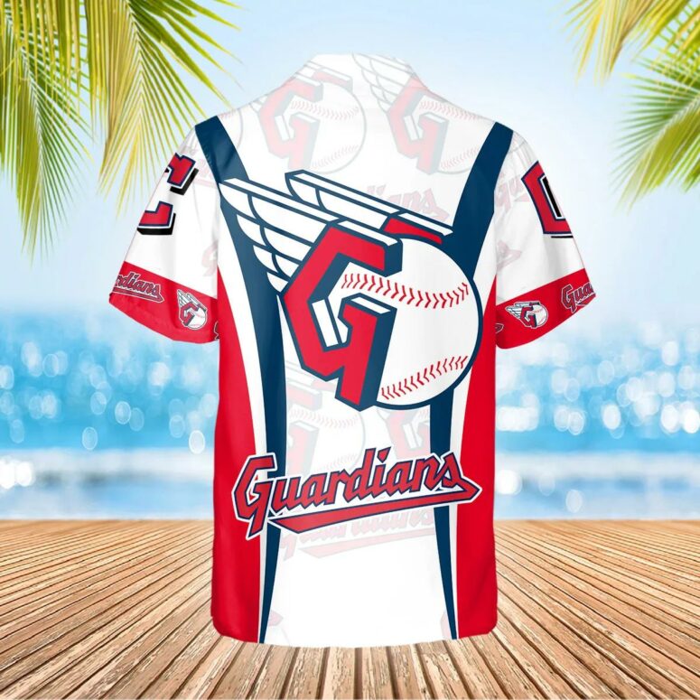 Cleveland Guardians Team Collage Hawaiian Shirt