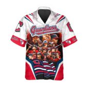 Cleveland Guardians Team Collage Hawaiian Shirt Front - TeeAloha