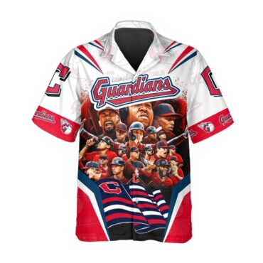 Cleveland Guardians Team Collage Hawaiian Shirt