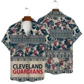 Cleveland Guardians Tribal Print Hawaiian Shirt