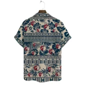 Cleveland Guardians Tribal Print Hawaiian Shirt Back - TeeAloha