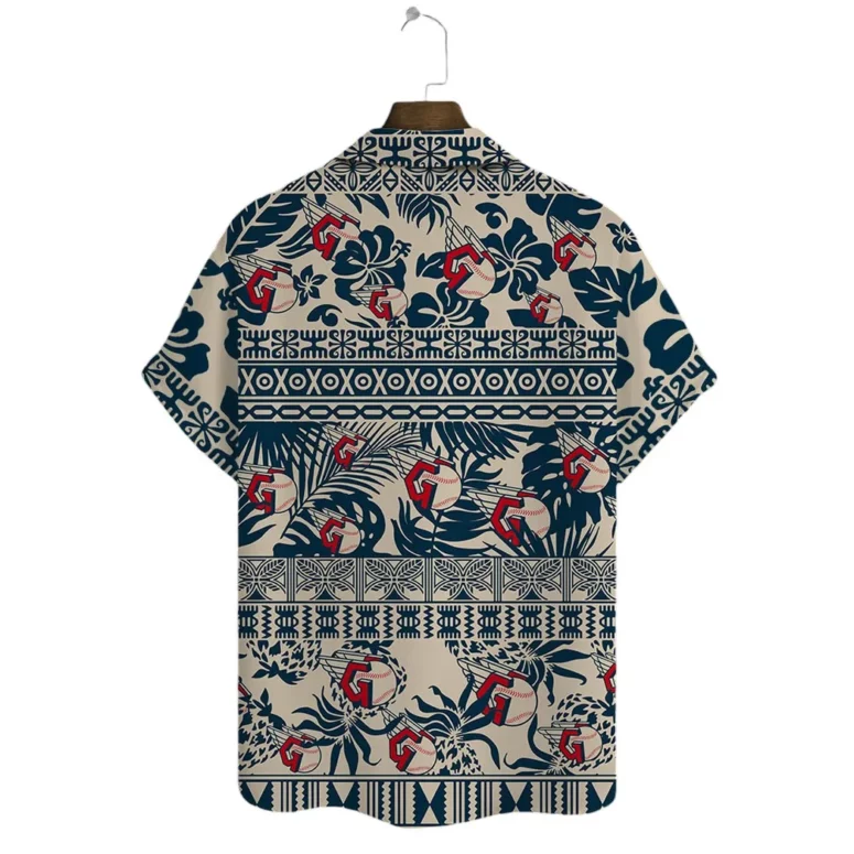 Cleveland Guardians Tribal Print Hawaiian Shirt