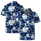 Cleveland Guardians Tropical Monochrome Hawaiian Shirt - TeeAloha