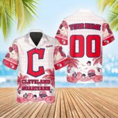 Cleveland Guardians Tropical Wave Hawaiian Shirt - TeeAloha