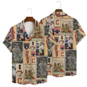 Cleveland Guardians Vintage Collage Hawaiian Shirt - TeeAloha