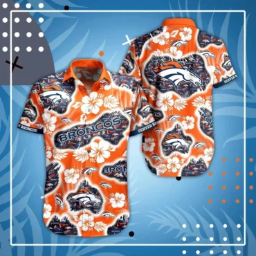 Denver Broncos Floral Spirit Hawaiian Shirt