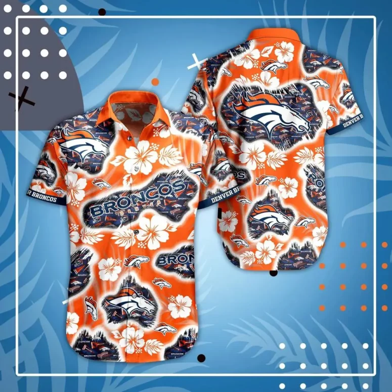 Denver Broncos Floral Spirit Hawaiian Shirt