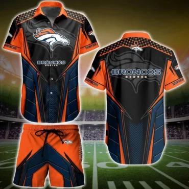 Denver Broncos Gridiron Victory Hawaiian Shirt