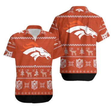 Denver Broncos Holiday Cheer Hawaiian Shirt