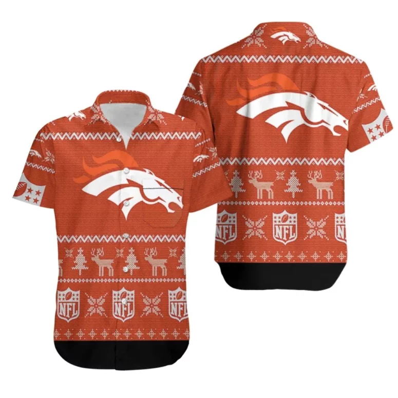 Denver Broncos Holiday Cheer Hawaiian Shirt