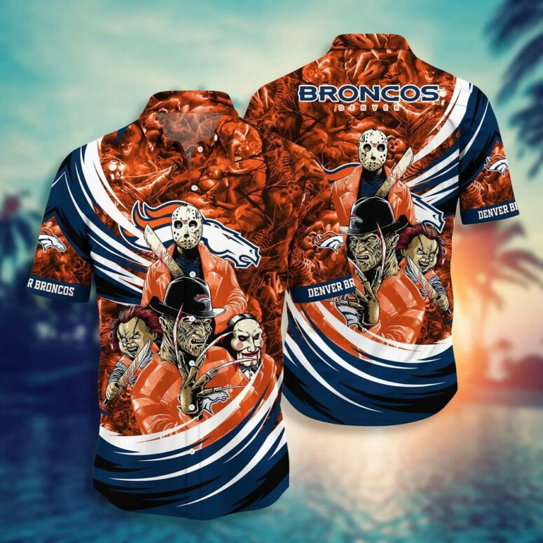 Denver Broncos Horror Legends Hawaiian Shirt